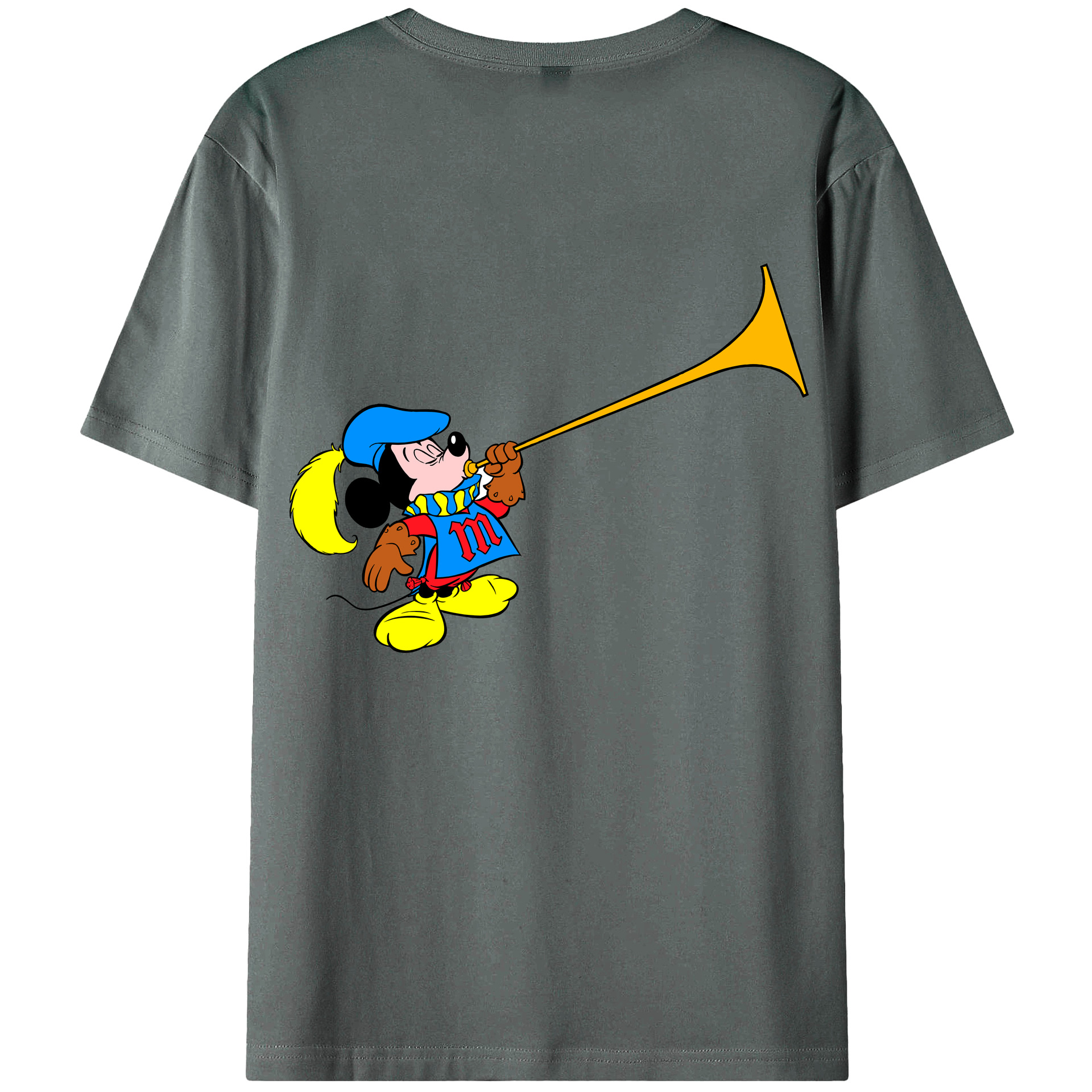 （画像用） ミッキーマウス Mickey Mouse 綿100％半袖Tシャツ（背面プリント）